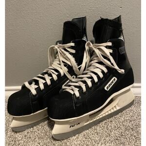 Bauer Impact 75 Ice Hockey Skates Mens Size 9.5 10 Tuuk Fasteel Blades READ